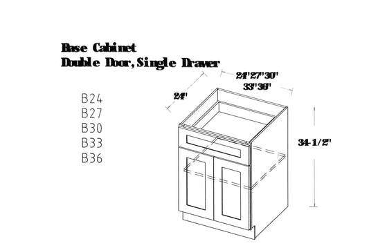 CRU Base Cabinet Double Doors